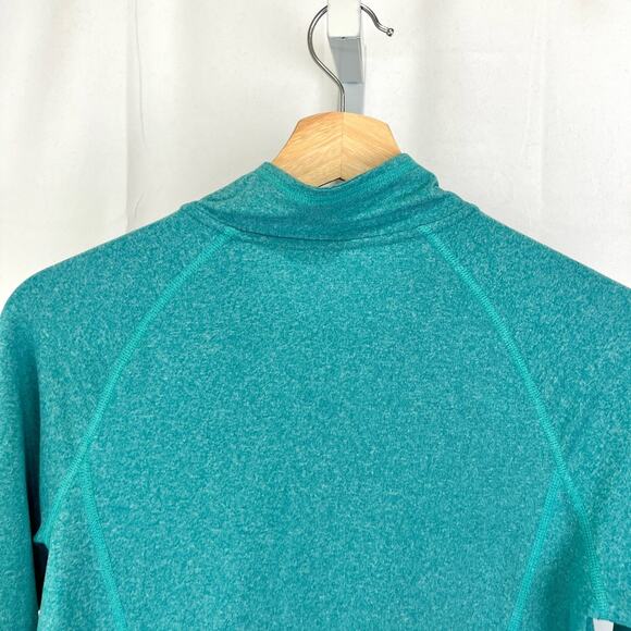 REI Co-Op Womens 1/4 Zip Tech Shirt 885470 Travel Hike Camp Pullover Green S - Picture 7 of 11